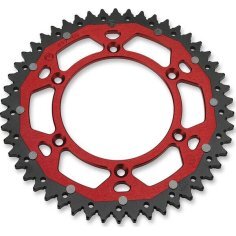 Dual Rear Sprocket Black, Red, Anodized