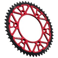 Twinstar Steel-aluminum Hybrid Sprocket Black, Red