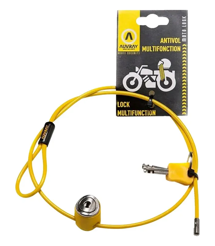Multifunction Cable Lock Yellow