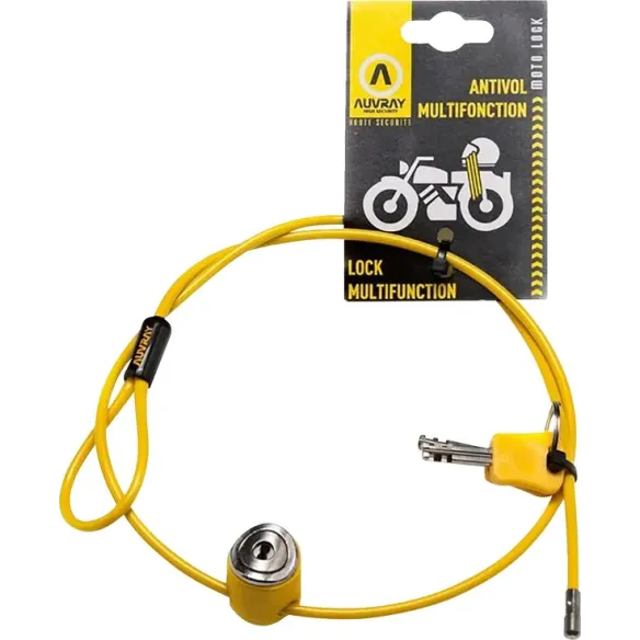 Multifunction Cable Lock Yellow