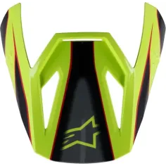 Youth Sm3 Fray Helmet Visor Black, Red, Yellow
