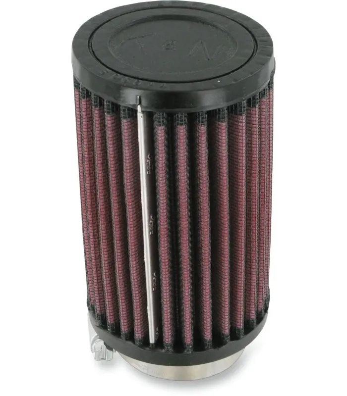 Universal Clamp-on Air Filter Black, Red
