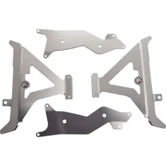Radiator Braces Aluminum, Red, Silver
