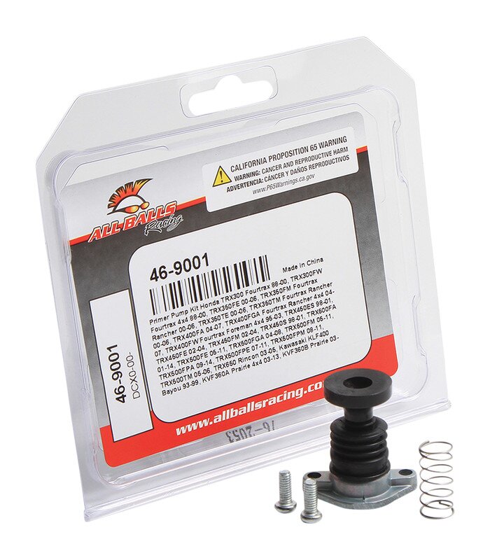 Carburetor Primer Rebuild Pump Kit Black, Gray