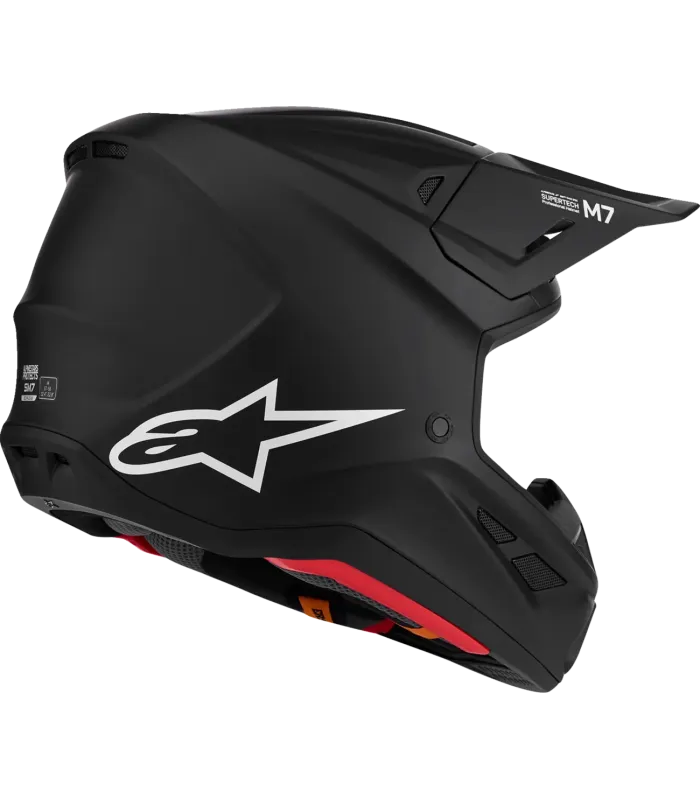 S-M7 Solid Helmet Black