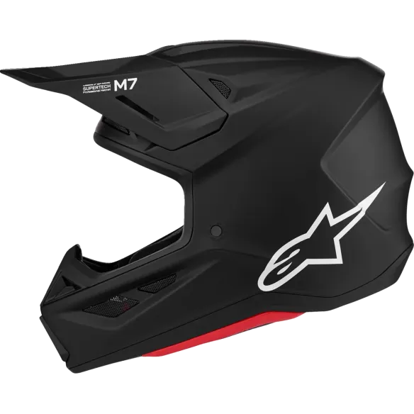 S-M7 Solid Helmet Black