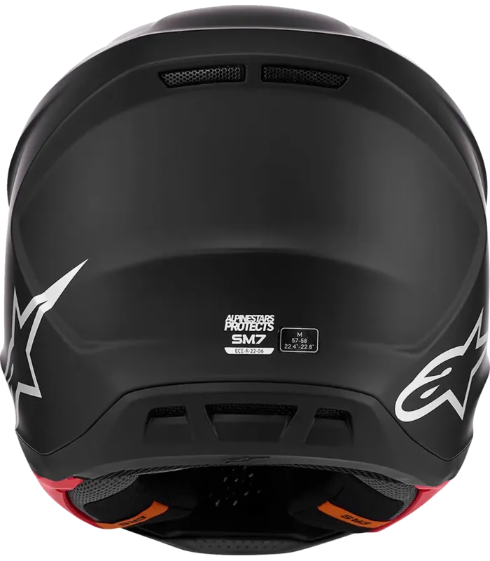 S-M7 Solid Helmet Black
