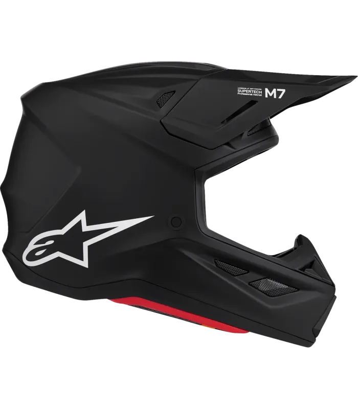 S-M7 Solid Helmet Black