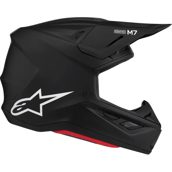 S-M7 Solid Helmet Black