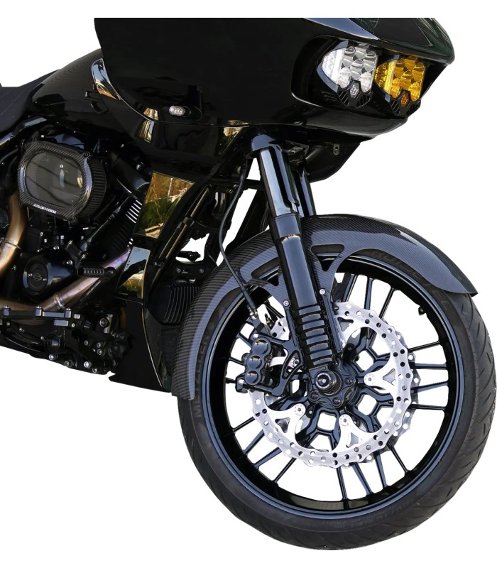 Carbon Fiber 21 Wrapper Front Fender Black