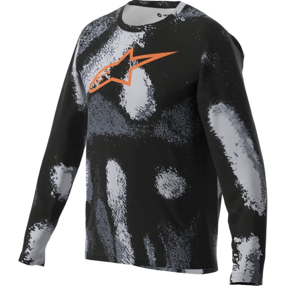 A-Dura Ride Long Sleeve Jersey Black Camo