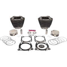 Cylinder Kit Highlighted Fins, Black Granite