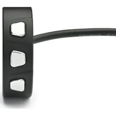 3-Button Switch For Handlebars Black, Chrome