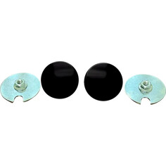 Fairing Mirror Hole Plugs Black, Matte