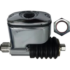 Rear Brake Master Cylinder Silver, Polished