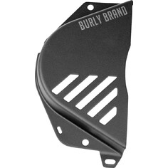 Slash Cut Front Sprocket Cover Black, Powder Coated
