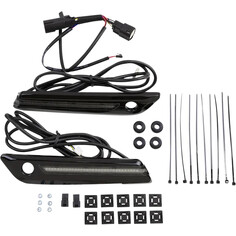 Led Saddlebag Hinge Covers Black