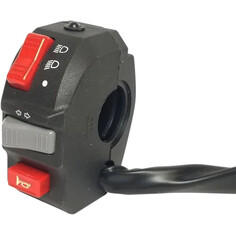 Offroad Handlebar Switch With 9-Pin Connector Red, Black