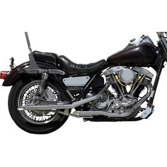 Staggered Dual Drag Pipes Chrome
