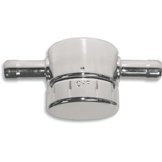 In-Line Custom Fuel Valve Silver
