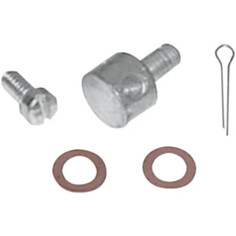 Linkert-Bendix Carburetor Throttle Lever Wire Block Kit Silver