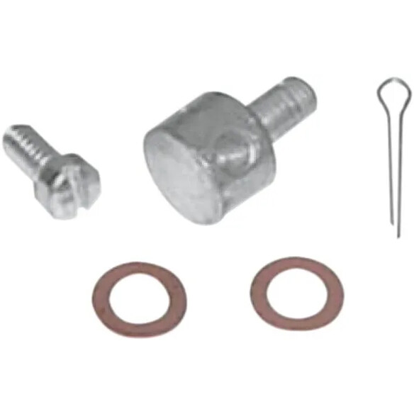 Linkert-Bendix Carburetor Throttle Lever Wire Block Kit Silver