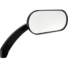 Oval Mirror Black, Gloss