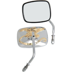Live To Ride Custom Mirrors Chrome, Gold