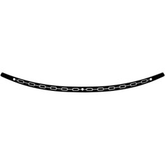 Stainless Steel Windshield Trim Black, Chrome