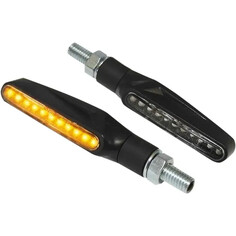 Universal E-Marked Led Indicator Light Black, Matte