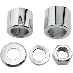 Axle Spacer-Nut Kit Silver