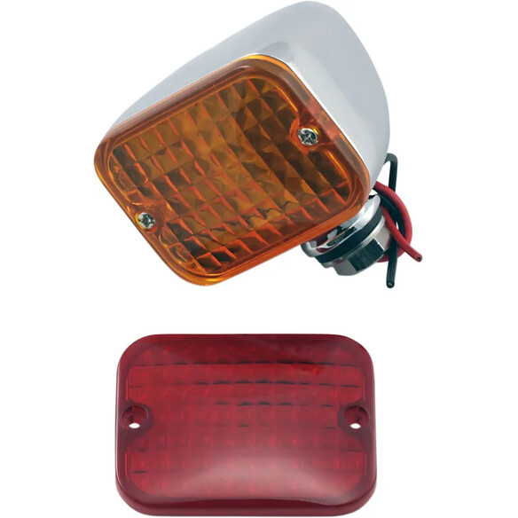 Rectangular Marker Lights Chrome