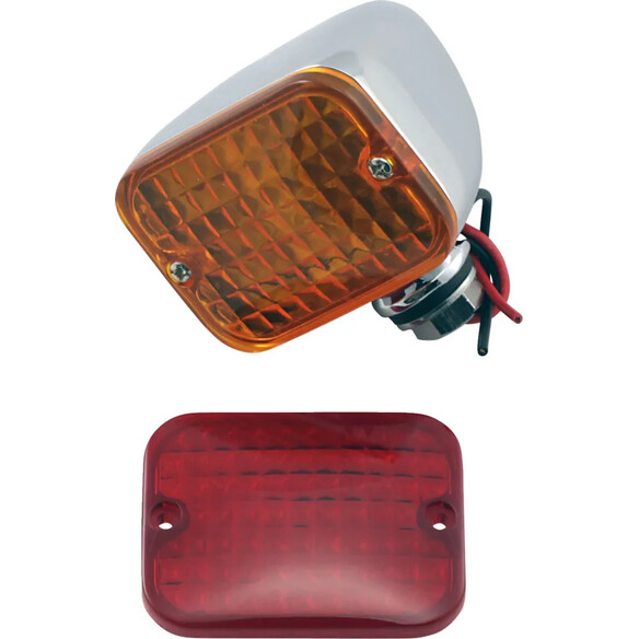 Rectangular Marker Lights Chrome