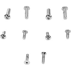 Chrome Socket-Head Screws Silver