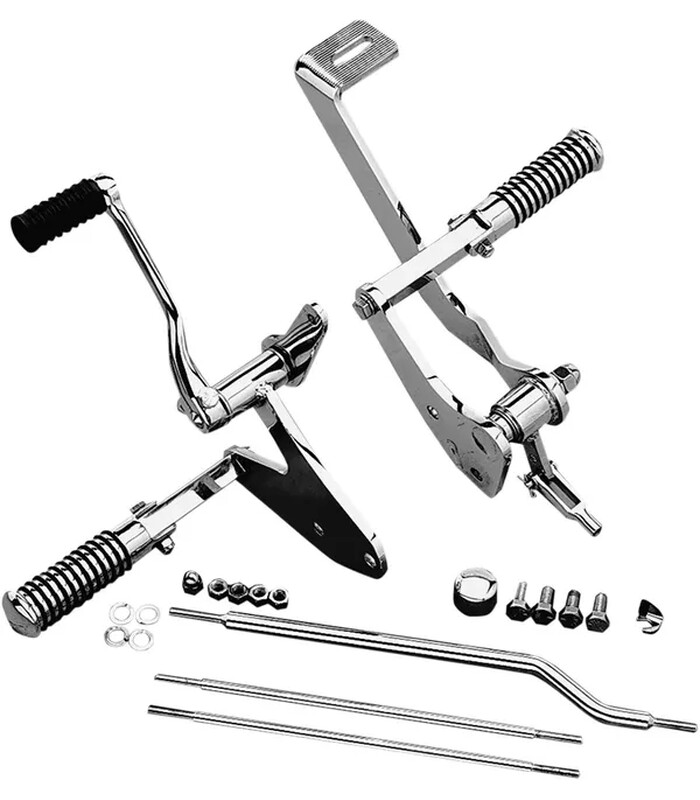 Forward Control Kit With Pegs Silver