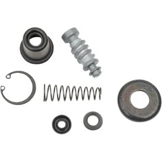 Rear Brake Master Cylinder Rebuild Kit Black, Silver