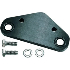 Machined Crankcase Block-Off Plate Black