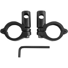 Replacement Round Windshield Handlebar Clamp Kit Black