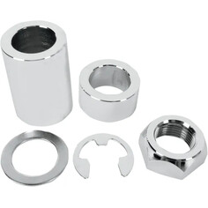 Axle Spacer-Nut Kit Silver