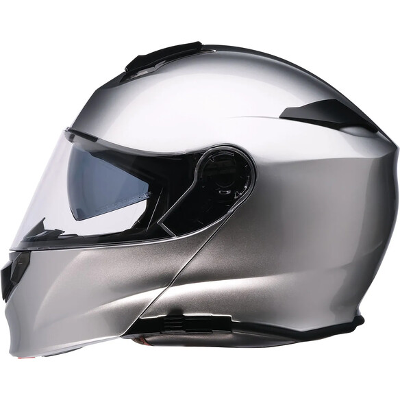 Solaris 2.0 Solid Modular Helmet Silver