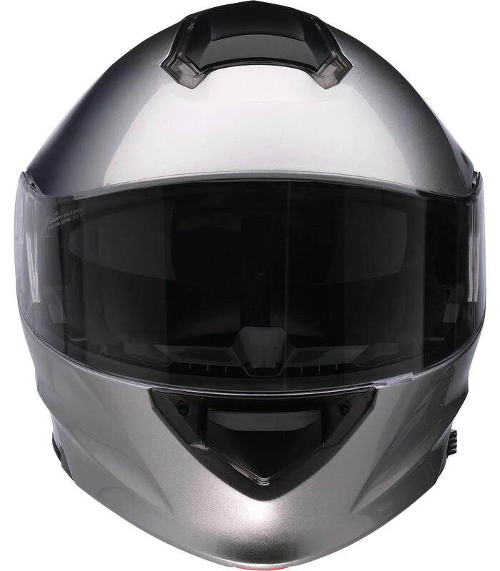 Solaris 2.0 Solid Modular Helmet Silver