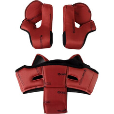 Domain Helmet Liner And Cheek Pads Set Red