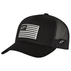 Flag Snapback Hat Black