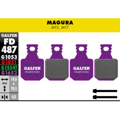 G1652 E-bike Brake Pads Purple