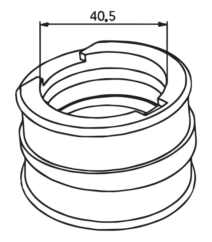 Carburetor Mounting Flange Black