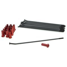 Spoke And Nipple Replacement Kit Black, Red