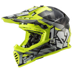 MX437 FAST II MINI CRUSHER helmet - Black Yellow