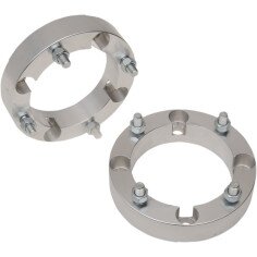 Wheel Spacers With Studs Silver