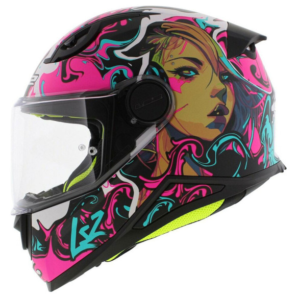 LS2 FF812 KID CYBERG - Matt Purple Cyan