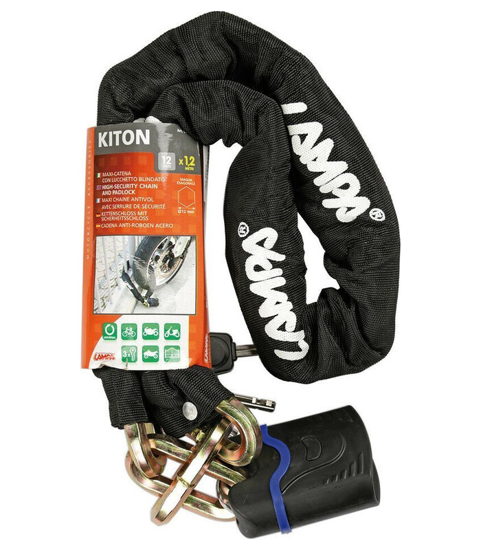 90607 Kiton, high-security chain and padlock - 120 cm